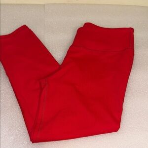 NWOT Fabletics Red Athletic Capris
